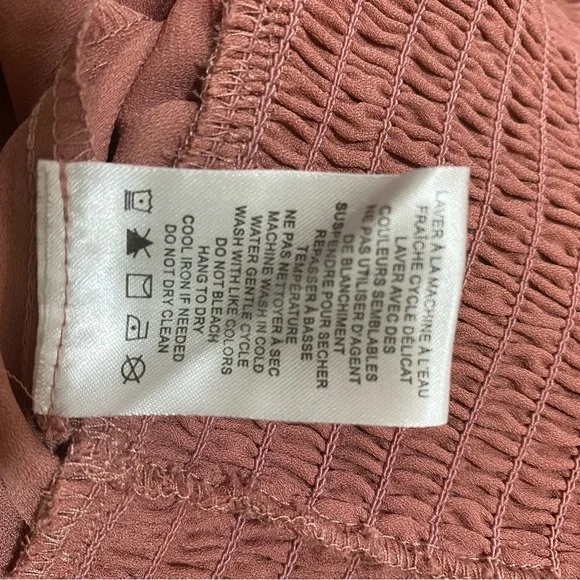 Joie Mauve Lace V-Neck Blouse - Picture 6 of 6